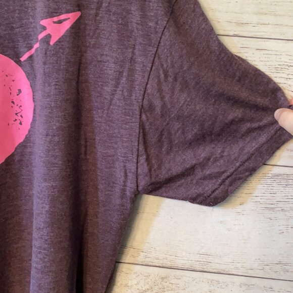 LOVE DRUNK JK JUST DRUNK Ladies Valentine's Day Heart Graphic Tee Shirt - Picture 3 of 5